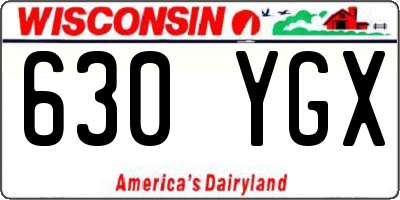 WI license plate 630YGX