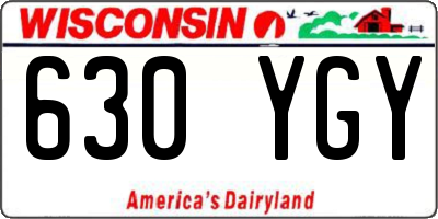 WI license plate 630YGY