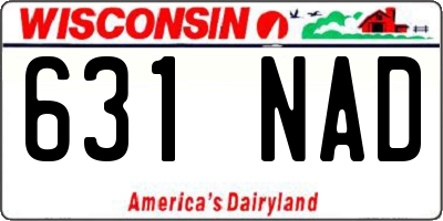 WI license plate 631NAD
