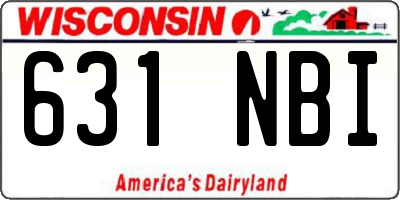 WI license plate 631NBI