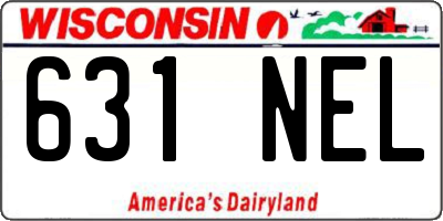 WI license plate 631NEL