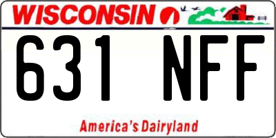 WI license plate 631NFF