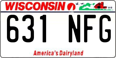WI license plate 631NFG