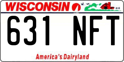 WI license plate 631NFT