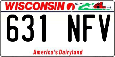 WI license plate 631NFV