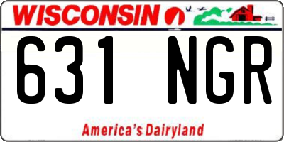 WI license plate 631NGR