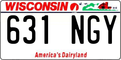 WI license plate 631NGY