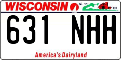 WI license plate 631NHH