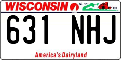 WI license plate 631NHJ