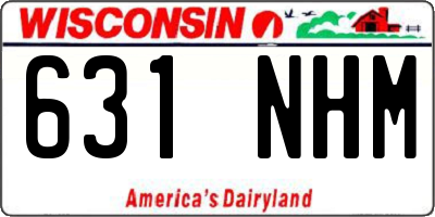 WI license plate 631NHM