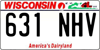 WI license plate 631NHV