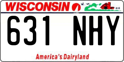 WI license plate 631NHY