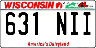 WI license plate 631NII