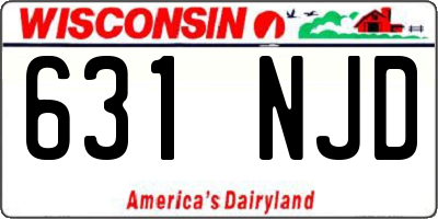 WI license plate 631NJD