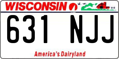 WI license plate 631NJJ