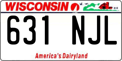 WI license plate 631NJL