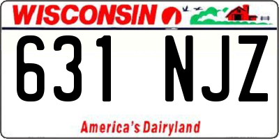WI license plate 631NJZ