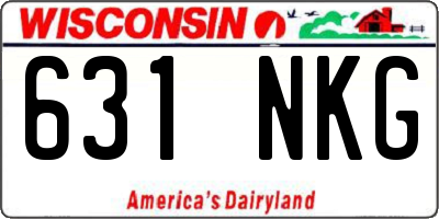 WI license plate 631NKG