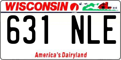 WI license plate 631NLE