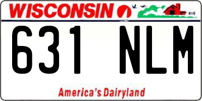 WI license plate 631NLM