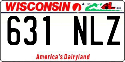 WI license plate 631NLZ