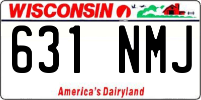 WI license plate 631NMJ