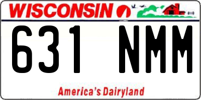 WI license plate 631NMM
