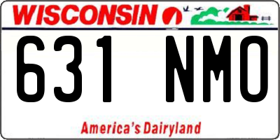 WI license plate 631NMO