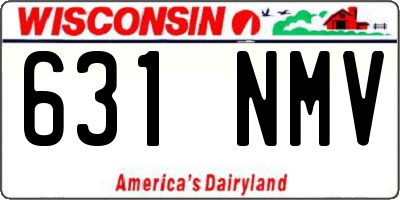 WI license plate 631NMV