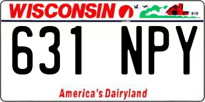 WI license plate 631NPY