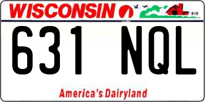 WI license plate 631NQL