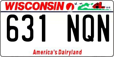 WI license plate 631NQN