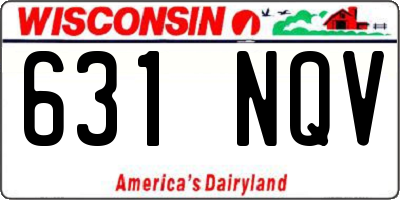 WI license plate 631NQV