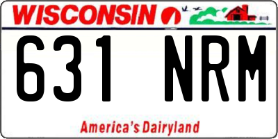 WI license plate 631NRM