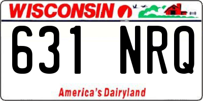 WI license plate 631NRQ