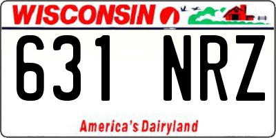 WI license plate 631NRZ