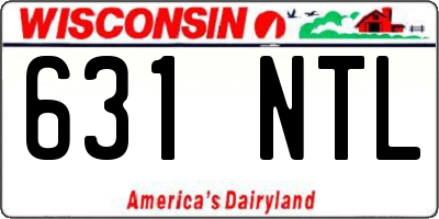 WI license plate 631NTL