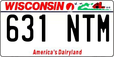 WI license plate 631NTM