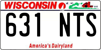 WI license plate 631NTS