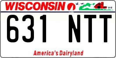 WI license plate 631NTT
