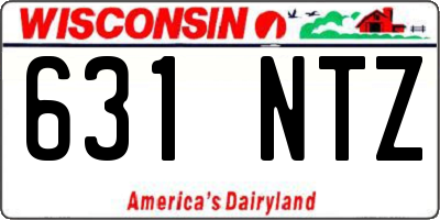 WI license plate 631NTZ