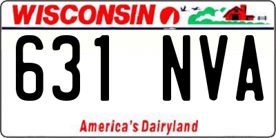 WI license plate 631NVA