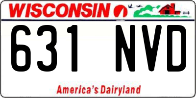 WI license plate 631NVD