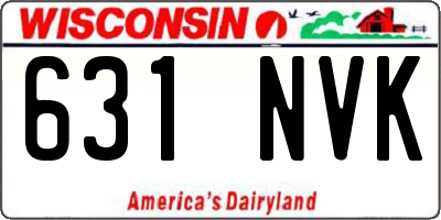 WI license plate 631NVK