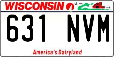 WI license plate 631NVM