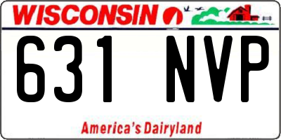 WI license plate 631NVP