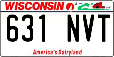 WI license plate 631NVT