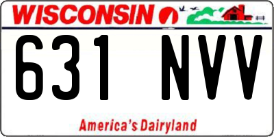 WI license plate 631NVV