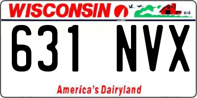 WI license plate 631NVX