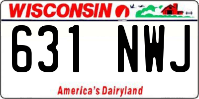 WI license plate 631NWJ